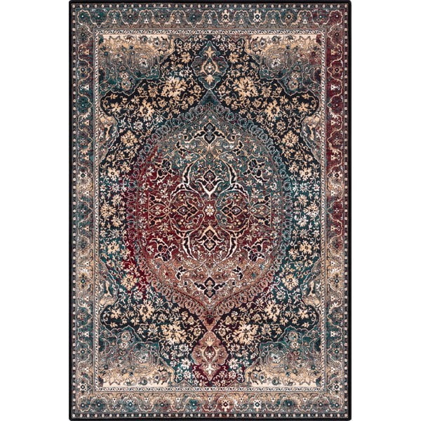 Dunkelgrüner Wollteppich, 160 × 240 cm Ava - Agnella