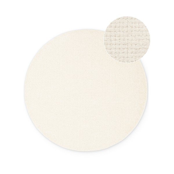 Cremefarbener Teppich ø 200 cm Eloise – Hanse Home