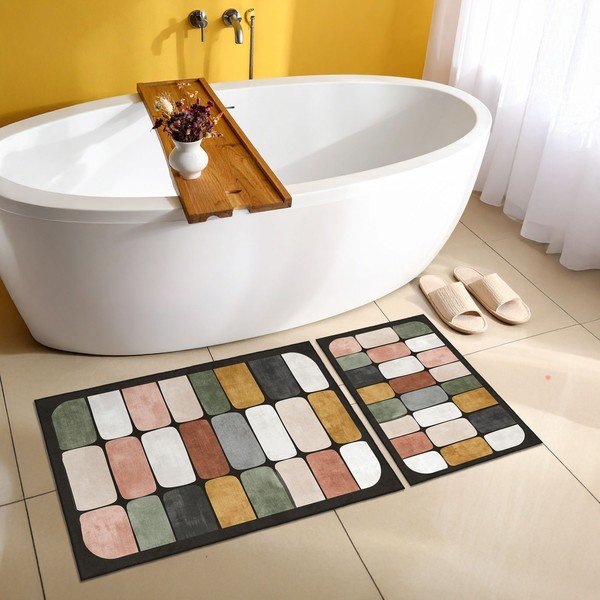Badezimmervorleger im 2er-Set, 60 × 100 cm - Foutastic-image-1