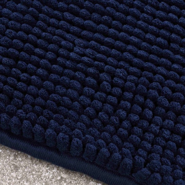 Dunkelblaue Badezimmermatte, 50 × 80 cm Bobble - Catherine Lansfield-image-2