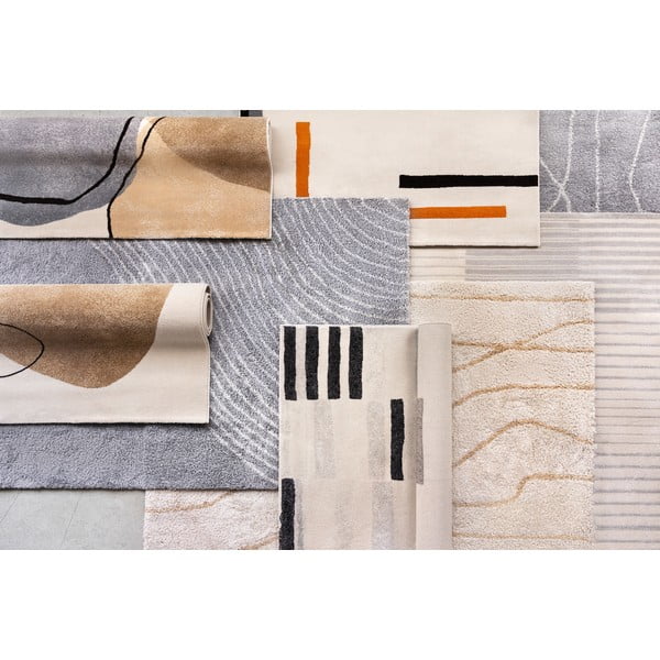 Beiger Teppich 160 × 230 cm Abstracta - Universal-image-3