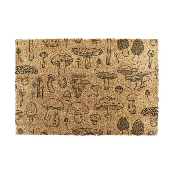 Fußmatte aus Kokosfasern, 60 x 90 cm Mushrooms - Artsy Doormats