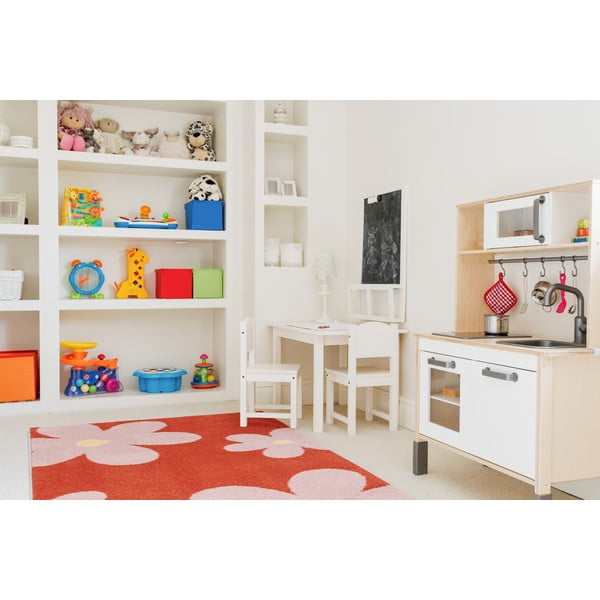 Roter/rosa Kinderteppich 120 x 170 cm Lolly Coral - FD-image-1