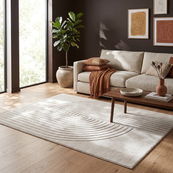 Cremefarbener Teppich 200x290 cm Solace – ESTE-image-3