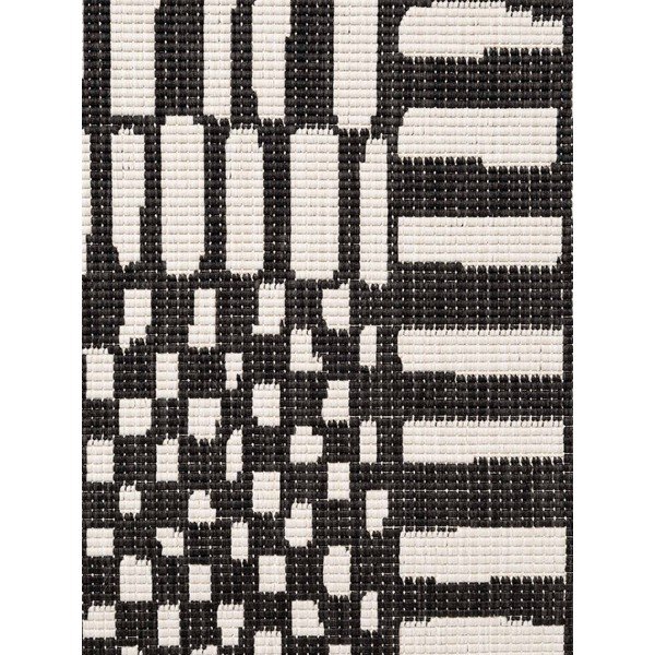 Schwarz/cremefarbener Teppich für drinnen und draußen, 120 x 170 cm Haringey Barkham - Ted Baker-image-4