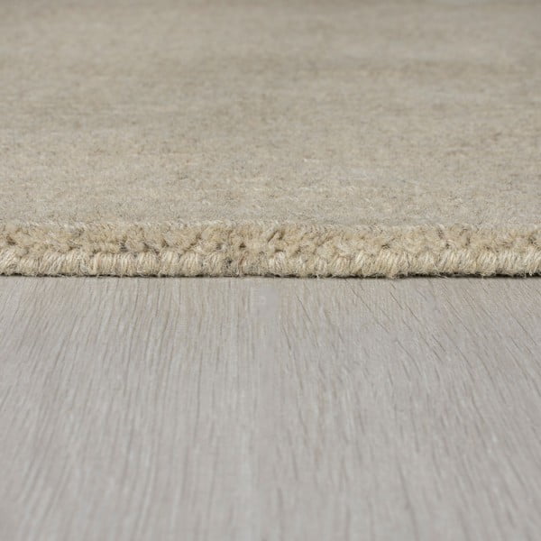 Beiger Wollteppich, 120 × 170 cm Textured Wool Border - Flair Rugs-image-4