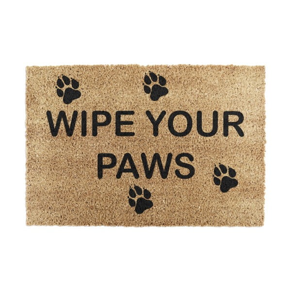 Fußmatte aus Kokosfasern, 40 x 60 cm Wipe Your Paws - Artsy Doormats