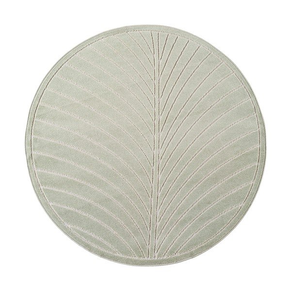 Grüner runder Teppich für drinnen und draußen, Ø 120 cm Nova 1204 - Ayyildiz Carpets