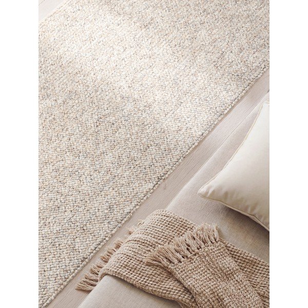 Grau-cremefarbener, waschbarer Läufer, 80 x 240 cm Rocco Dark Cream - Elle Decoration-image-3
