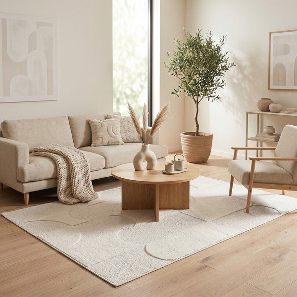 Cremefarbener Teppich 120 × 170 cm Luna - ESTE-image-3