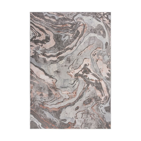 Grau-beiger Teppich, 80 × 150 cm Marbled - Flair Rugs