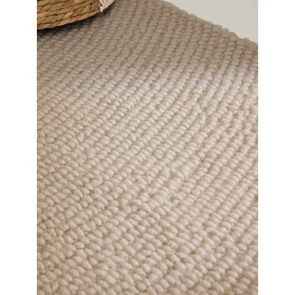 Handgewebter Wollteppich in einem hellen Naturton, 120 x 180 cm Calmio - Hanse Home-image-4