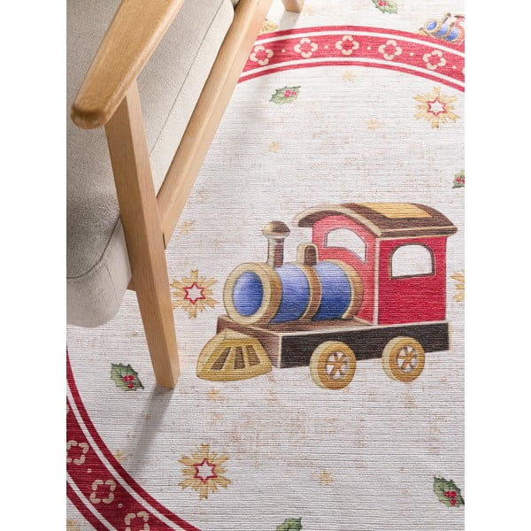 Roter runder Teppich mit Weihnachtsmotiv, Ø 160 cm Toy's Delight Train - Villeroy&Boch-image-2
