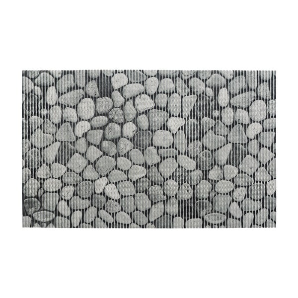 Grauer Badezimmerteppich aus Kunststoff, 50 x 80 cm Sassi - Wenko