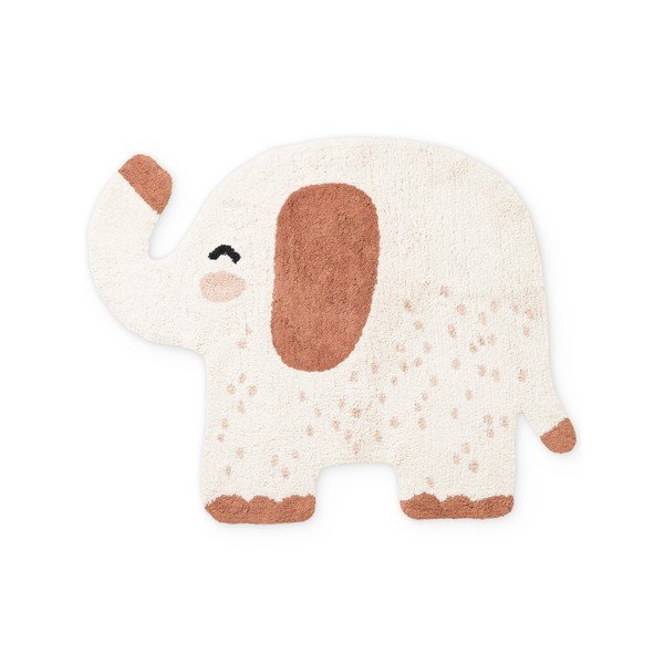 Braun/cremefarbener, waschbarer, handgewebter Baumwollteppich für Kinder, 95 x 120 cm Snuggle Emmi - Hanse Home