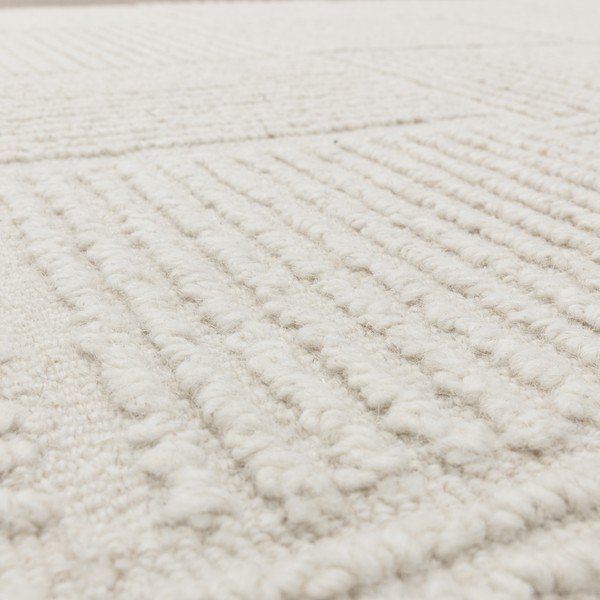 Handgewebter Wollteppich in Elfenbeinfarbe, 200 x 290 cm Zennith Grid - Asiatic Carpets-image-3