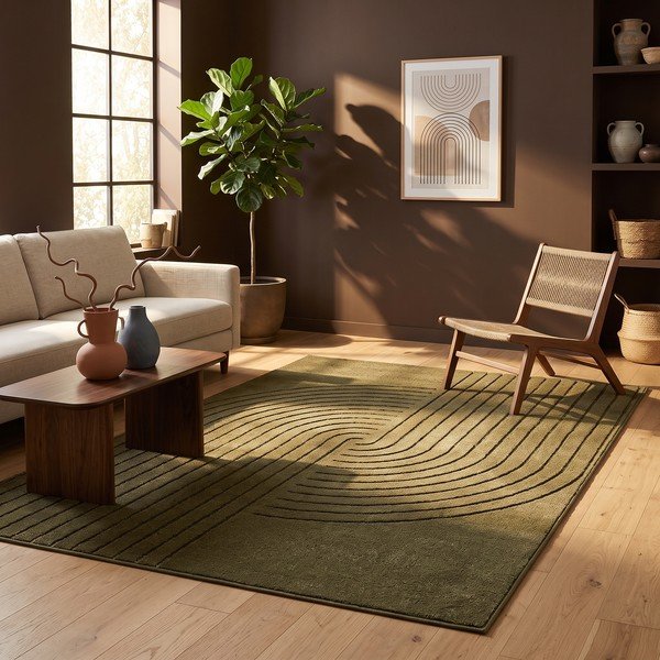 Grüner Teppich 160x230 cm Solace – ESTE-image-1