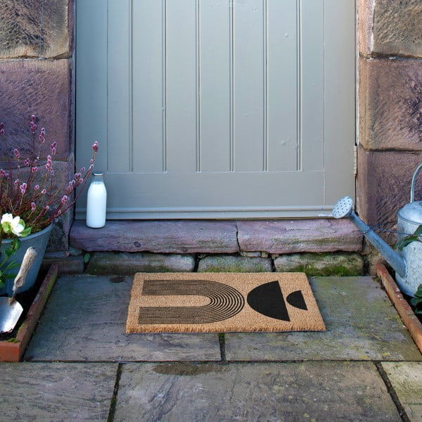 Fußmatte aus Kokosfasern, 40 x 60 cm Half Moon - Artsy Doormats-image-4