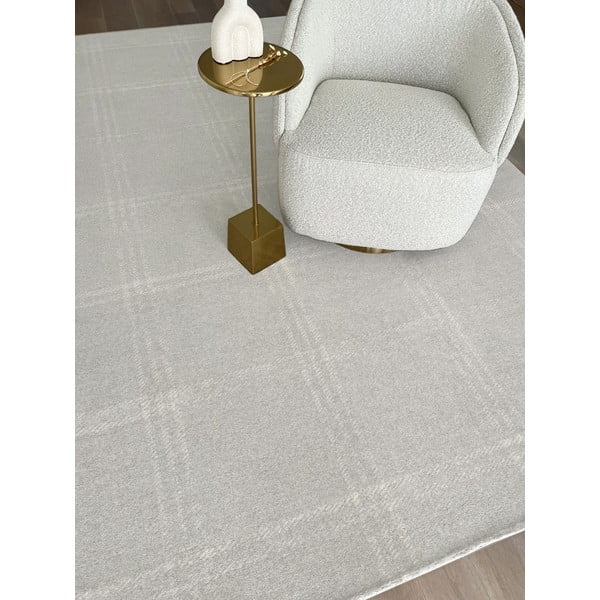 Cremefarbener Wollteppich, 200 × 300 cm Calisia M Grid Prime - Agnella-image-4