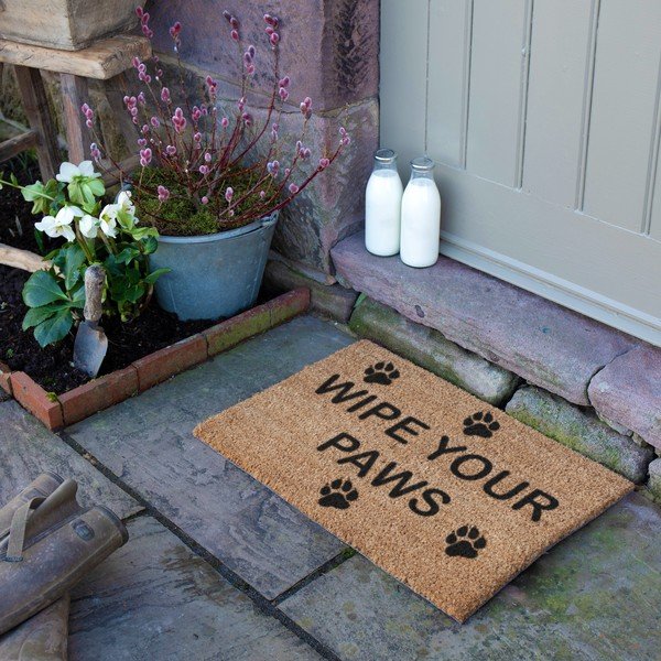 Fußmatte aus Kokosfasern, 40 x 60 cm Wipe Your Paws - Artsy Doormats-image-3