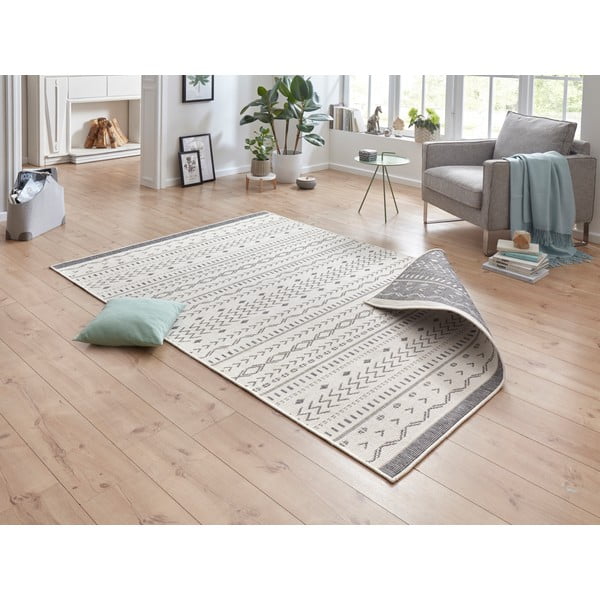 Grauer/beige Teppich für Innen- und Außenbereiche 80x150 cm Kuba – Hanse Home-image-1