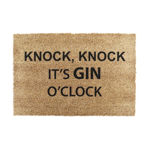 Fußmatte aus Kokosfasern, 40 x 60 cm Gin O'Clock - Artsy Doormats