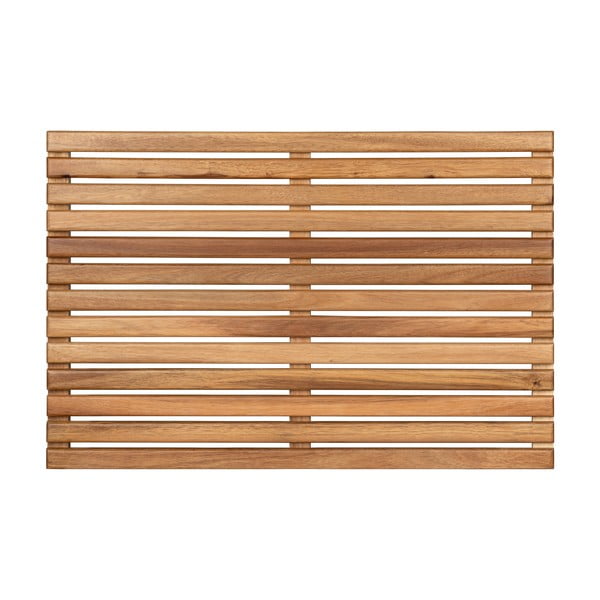 Badezimmervorleger aus Holz in Naturfarbe, 40 x 60 cm Acacia - Wenko