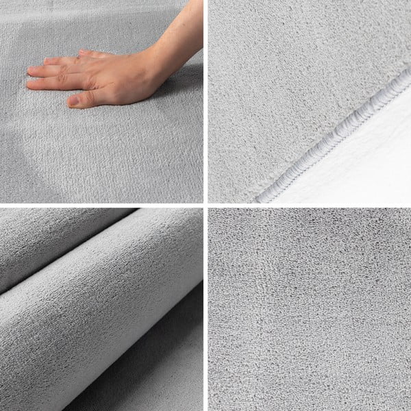 Hellgrauer, waschbarer Teppich, 140 × 200 cm Sky - Ayyildiz Carpets-image-3