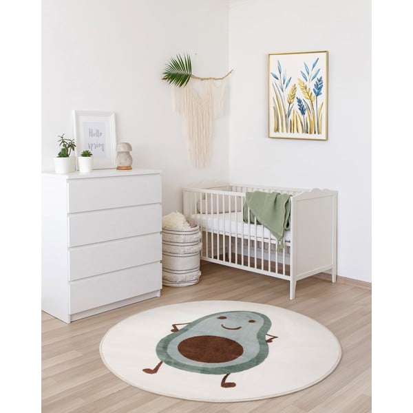Kinderteppich in Menthol/Elfenbein, Ø 100 cm Avocado Mint - FD-image-1