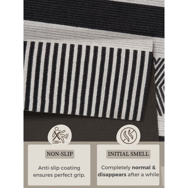 Schwarzer, waschbarer Laufteppich, 45 × 140 cm Cook & Clean - Hanse Home-image-4
