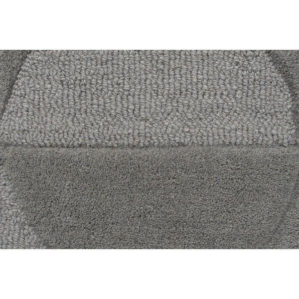 Grauer runder Wollteppich, Ø 160 cm Gigi - Flair Rugs-image-2