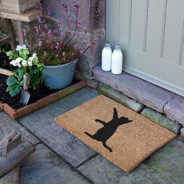 Fußmatte aus Kokosfasern, 40 × 60 cm Cat - Artsy Doormats-image-3