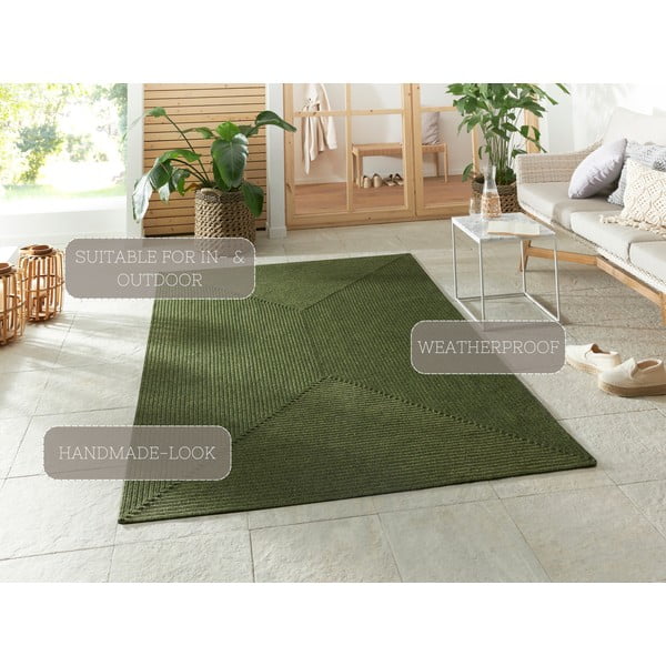 Grüner Outdoor-Teppich, 170 × 120 cm - Hanse Home-image-4