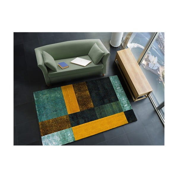 Gelb-blauer Teppich, 160 × 230 cm Pandora Pablo - Universal-image-1