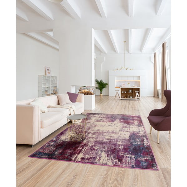 Lila Teppich 80 × 150 cm Colores cloud - Asiatic Carpets-image-2