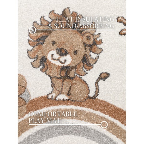 Cremefarbener Kinderteppich, Ø 160 cm Roar like a Lion - Villeroy&Boch-image-2