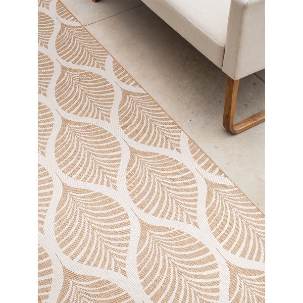 Laufmatte für drinnen und draußen in den Farben Beige und Elfenbein, 80 x 250 cm Duet Liora - Hanse Home-image-4