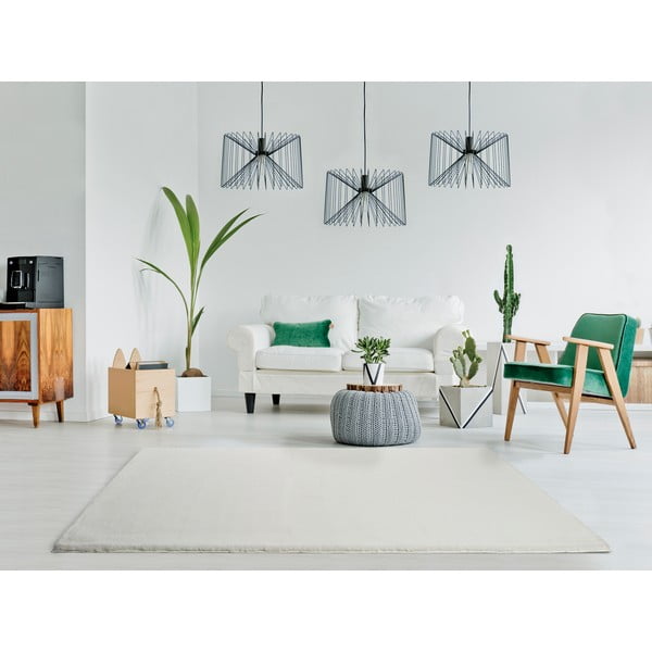 Weißer Teppich 120x180 cm Fox Liso – Universal-image-1