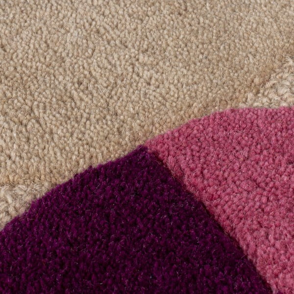 Beiger, handgewebter Wollteppich, 120 x 170 cm Mia Textured Scallop - Flair Rugs-image-3
