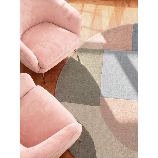 Handgewebter runder Wollteppich, Ø 160 cm Westminster Piccadilly - Ted Baker-image-4