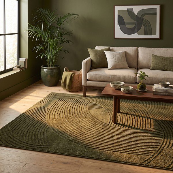 Grüner Teppich 120x170 cm Zephyr – ESTE-image-1