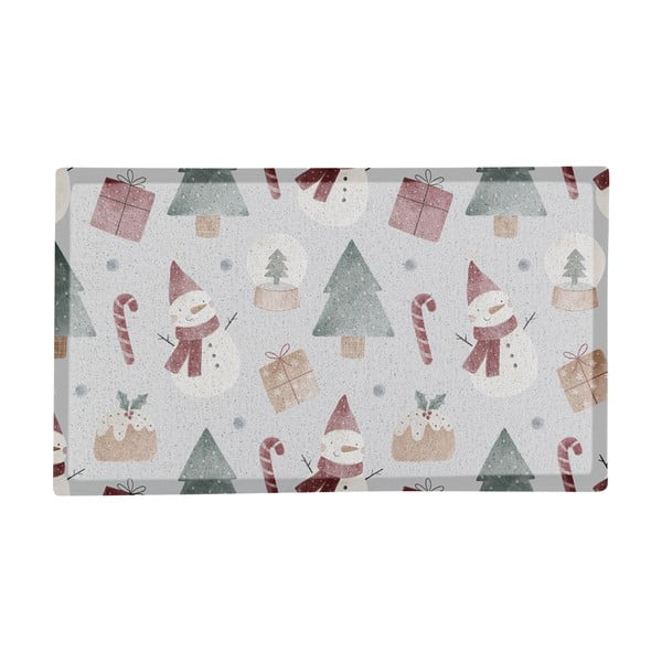 Fußmatte mit Weihnachtsmotiv, 40 × 70 cm Snowman - Artsy Doormats