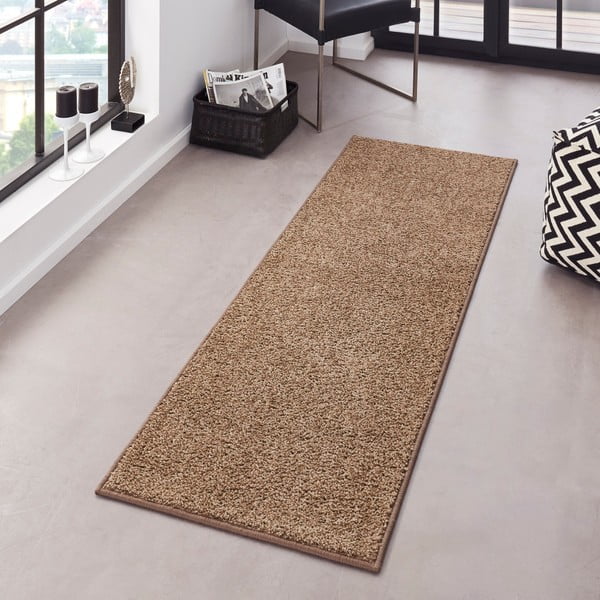 Brauner Läufer 80 × 300 cm Pure - Hanse Home-image-1