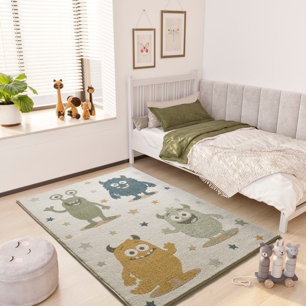 Cremefarbener Kinderteppich, 120 × 170 cm Beats - Universal-image-1