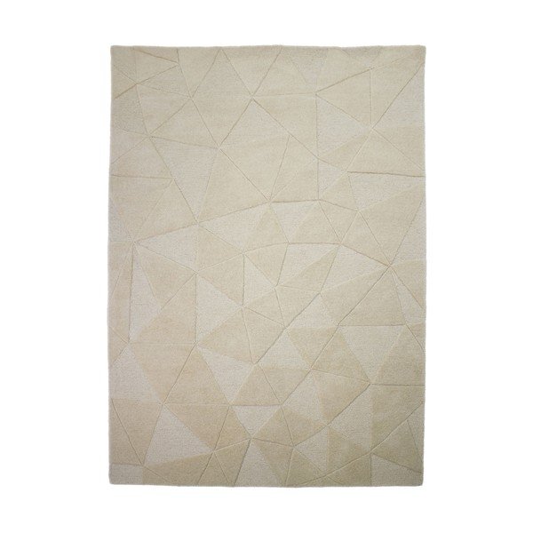 Beiger, handgewebter Wollteppich, 160 × 230 cm Shard - Flair Rugs