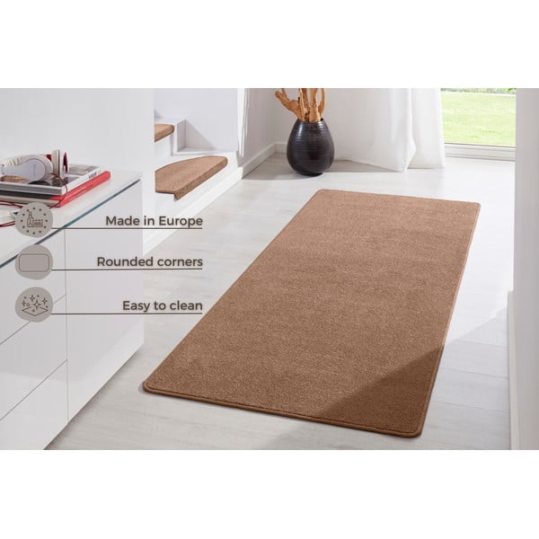 Brauner Läufer 80 × 200 cm Fancy - Hanse Home-image-4