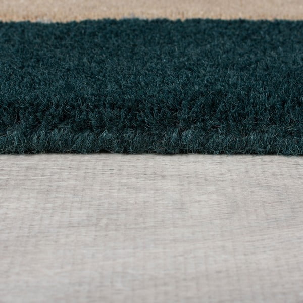 Dunkelgrüner, handgewebter Wollteppich, 120 × 180 cm Labyrinth Shaped - Flair Rugs-image-4