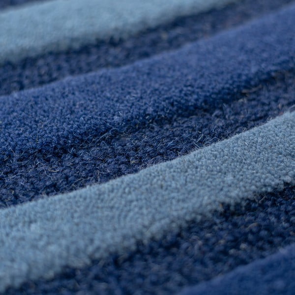 Dunkelblauer, handgewebter Wollteppich, 200 × 290 cm Conway Retro - Flair Rugs-image-4