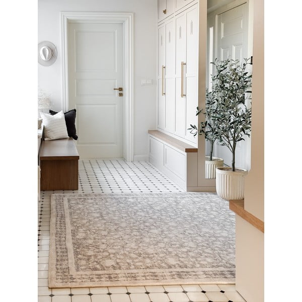Beiger Wollteppich 170 × 240 cm Agnus Granny - Agnella-image-1