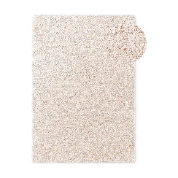 Cremefarbener, handgewebter Teppich aus Bouclé-Material, 120 x 170 cm Notting Hill Portobello - Ted Baker